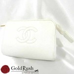 シャネル　ＣＨＡＮＥＬ　キャビアスキン　ポーチ